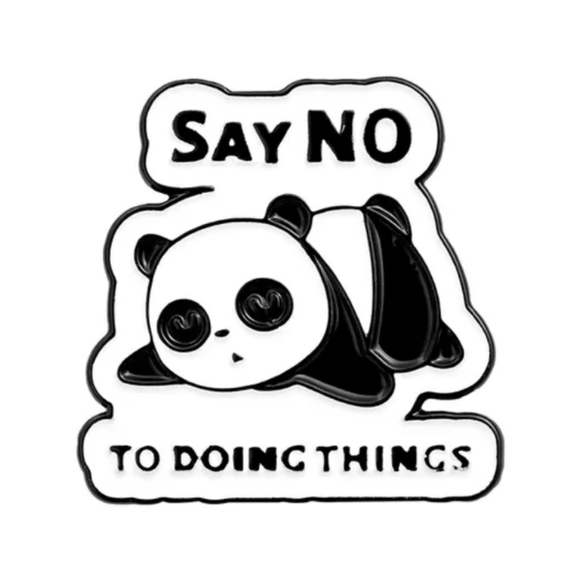 say no to doing things pins - Picture 1 of 1